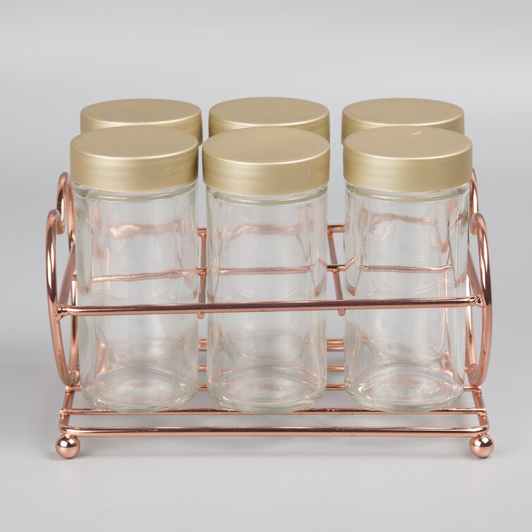 Free Standing Spice Jar Rack Set